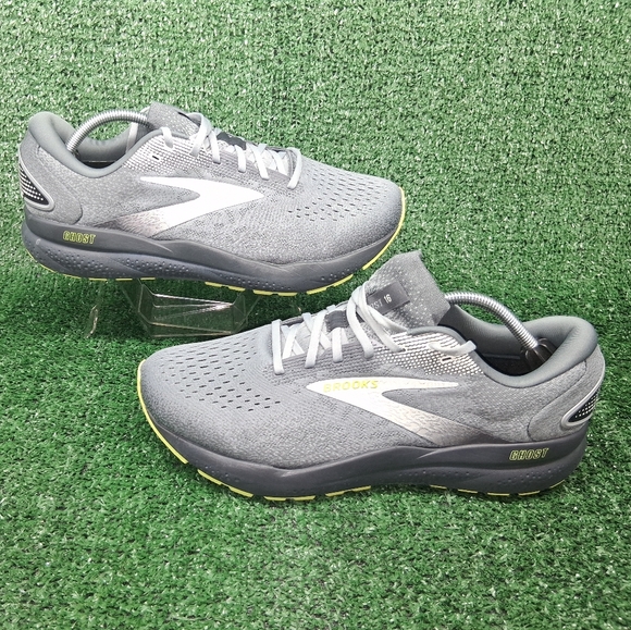 Brooks Mens (13 Medium D) Ghost V16 Gray Cushioned Running Shoes Excellent Condt - Picture 1 of 8